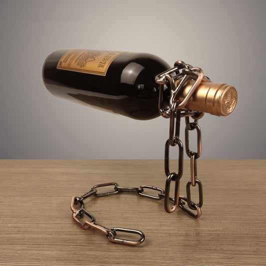 Odd Suspension Iron Chain Wine Rack Metal Chain Bracket