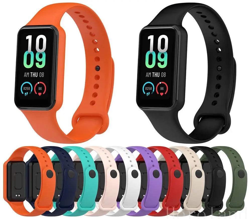 Fashion Silicone WatchStrap For Huami Amazfit Band 7 SmartWatch Band