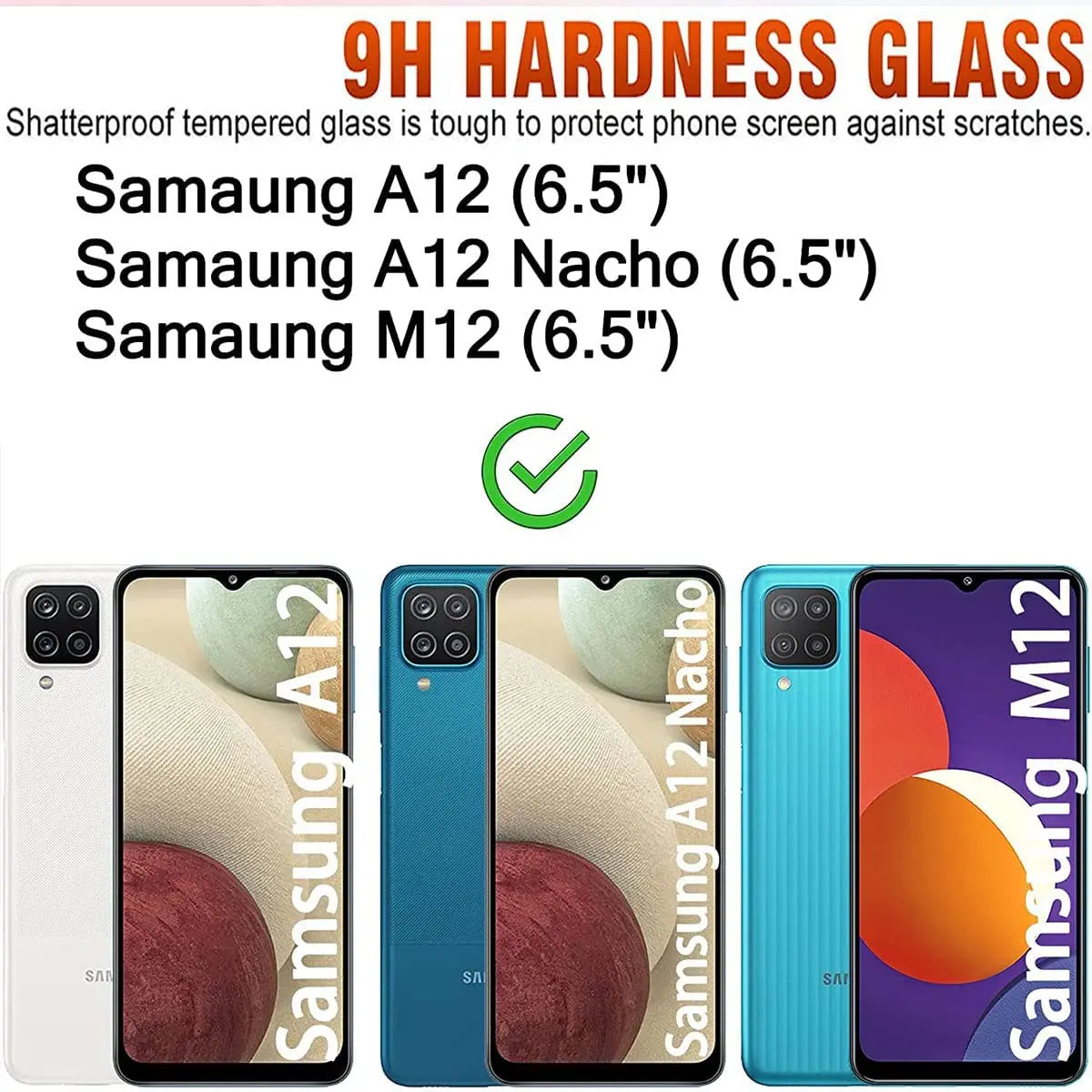 2Pcs/4Pcs Tempered Glass For Samsung Galaxy A12 M12 A12 Nacho F12